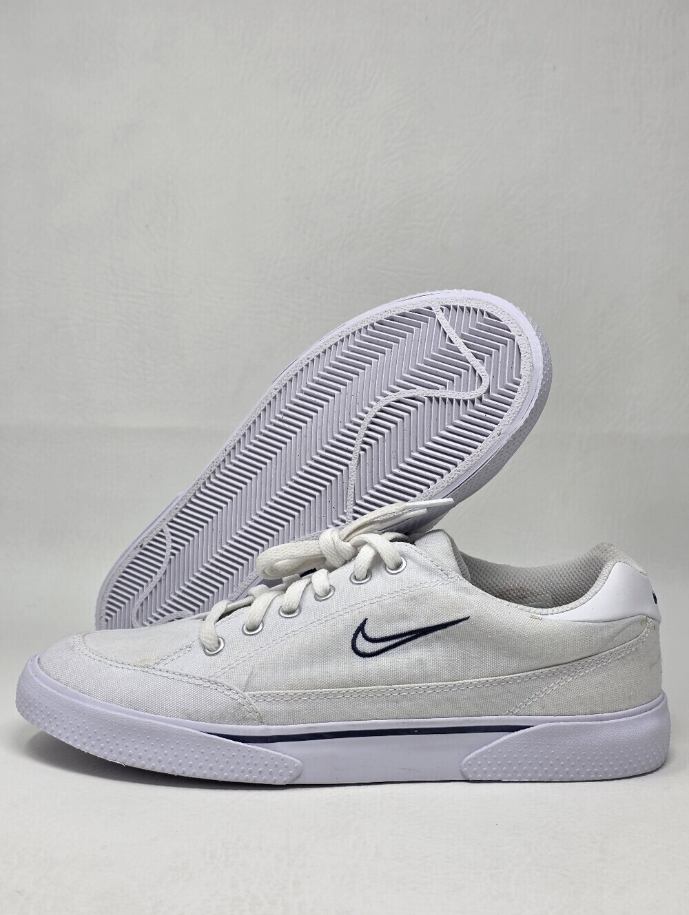 Nike GTS 97 Retro White/Midnight Navy DA1446-100 Men’s Size 7.5 Pre-owned
